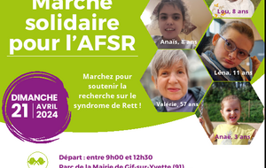 Marche solidaire au profit de la lutte contre le syndrome de Rett